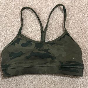 lululemon athletica Green Camo Sports Bra